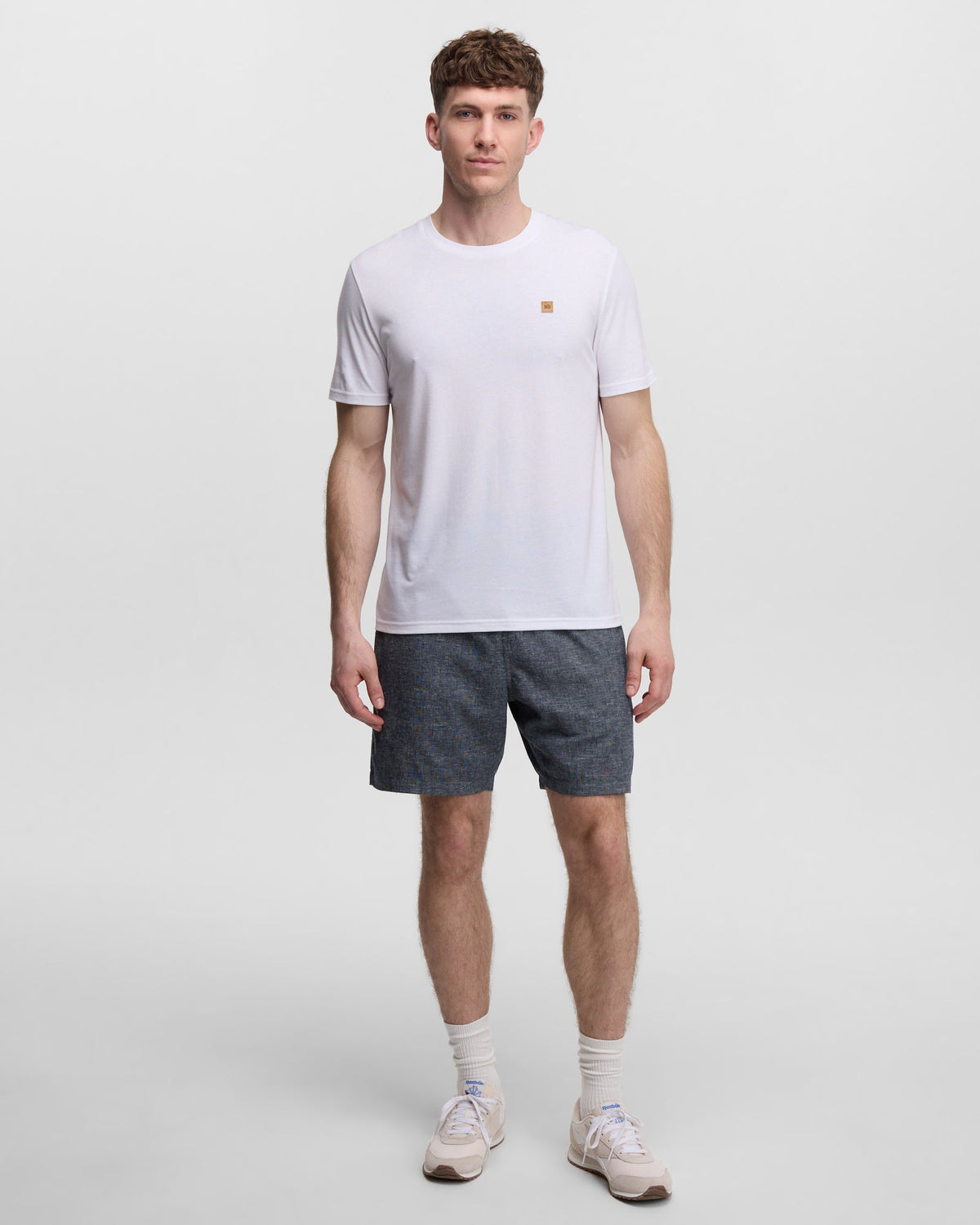 Hemp Joshua Short — Midnight Blue Heather by Tentree — view 2