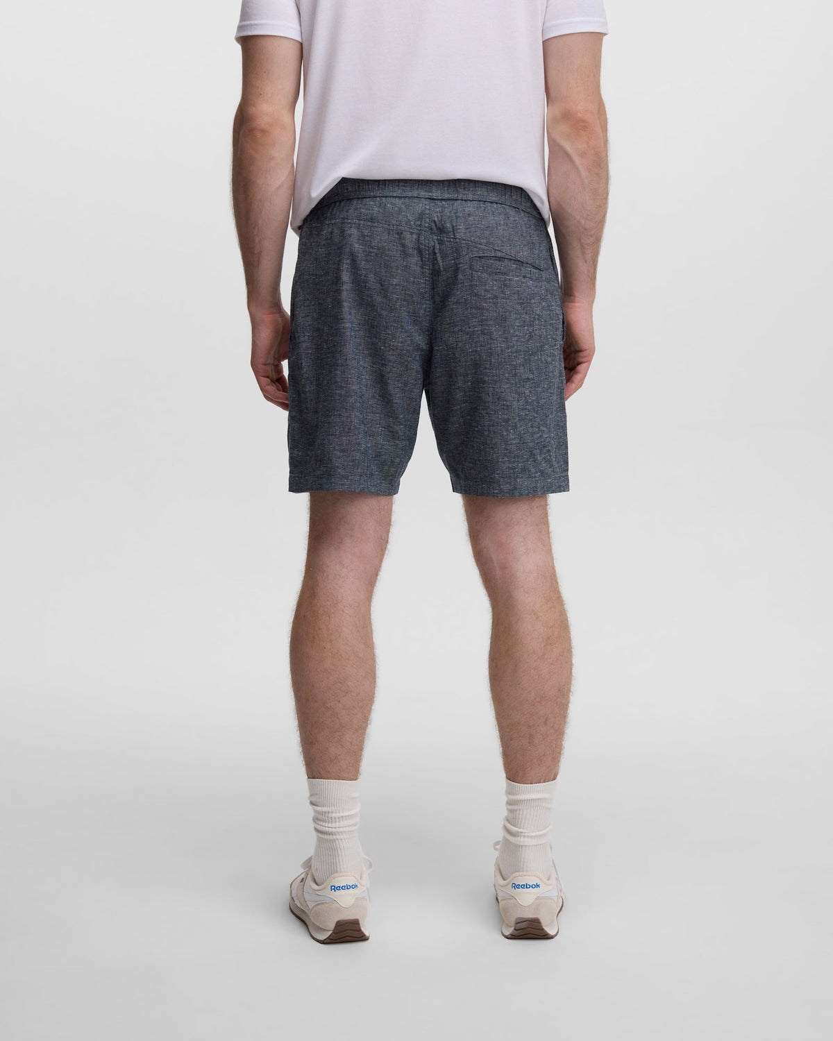 Hemp Joshua Short — Midnight Blue Heather by Tentree — view 3
