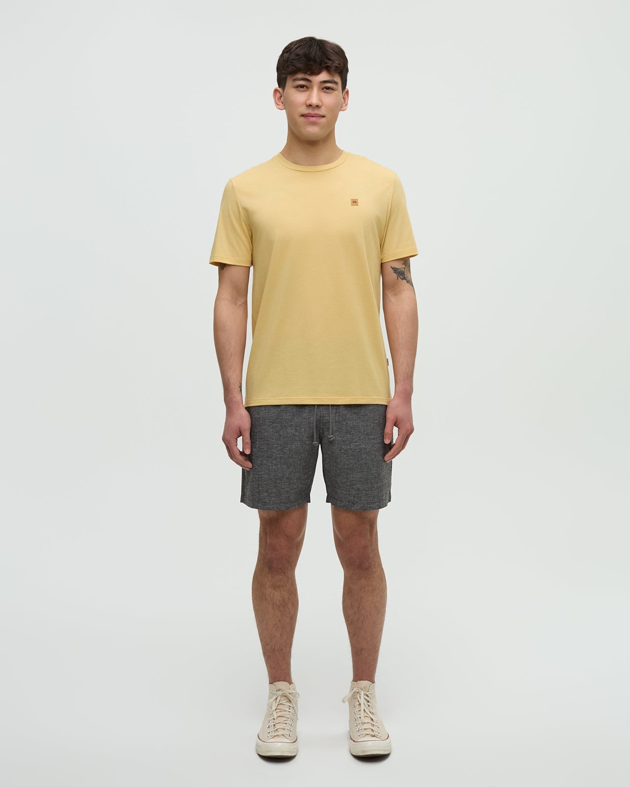 Hemp Joshua Short — Graphite Heather by Tentree — view 2