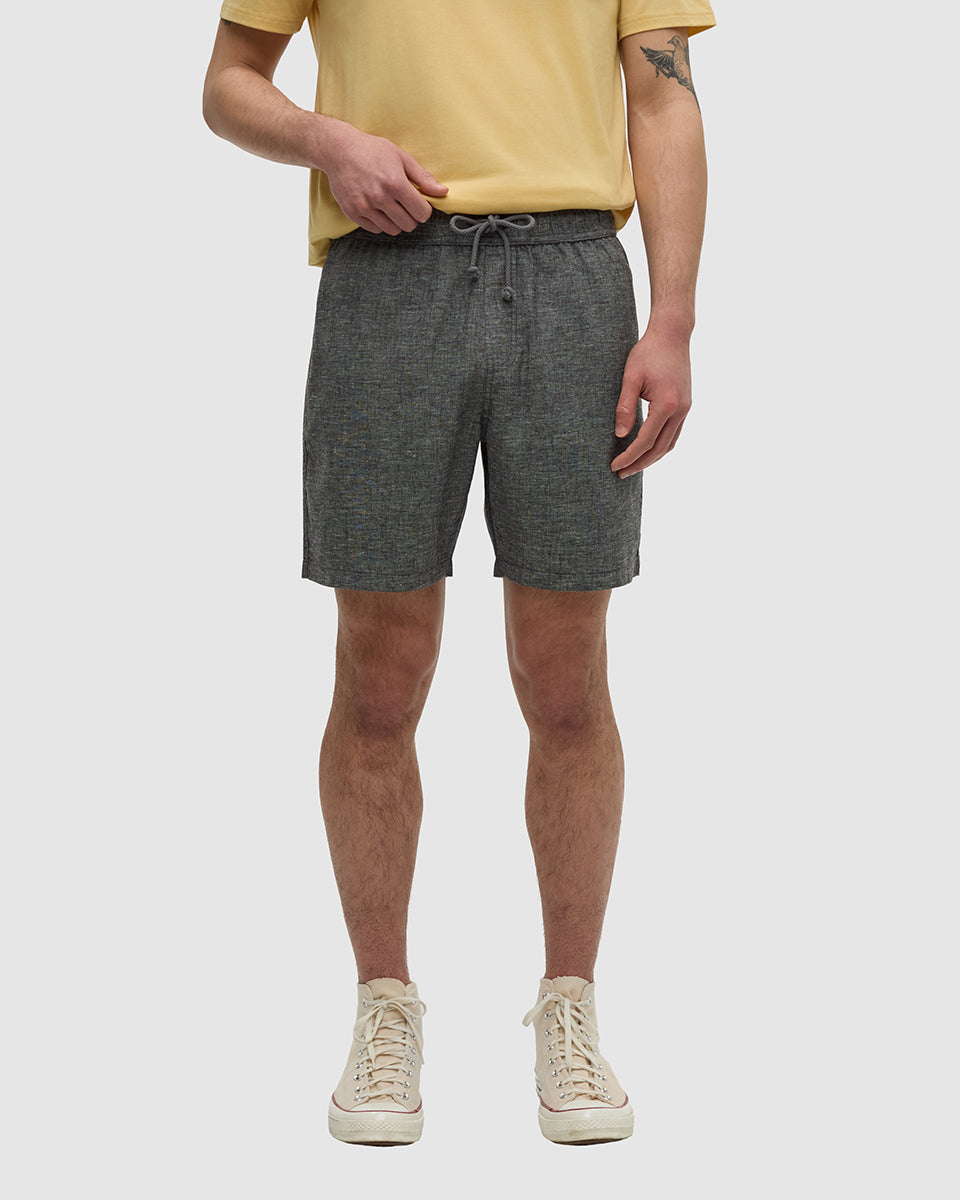 Hemp Joshua Short — Graphite Heather by Tentree