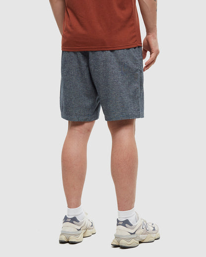 Hemp Latitude Short — Midnight Blue Heather by Tentree — view 3