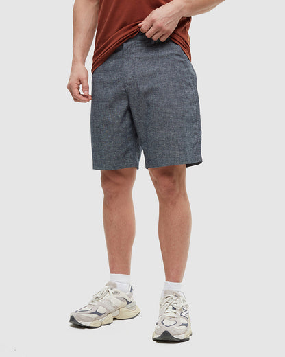 Hemp Latitude Short — Midnight Blue Heather by Tentree