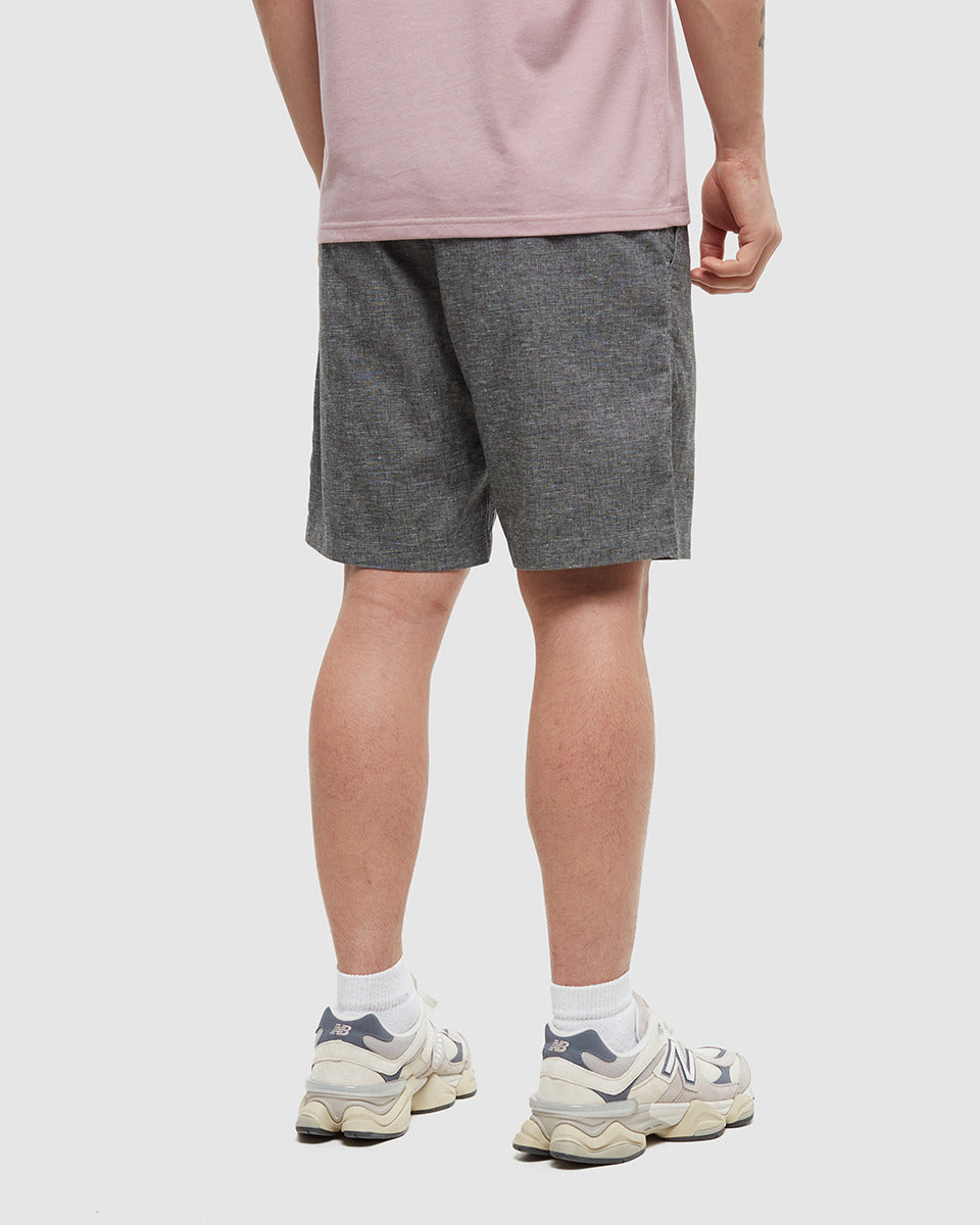 Hemp Latitude Short — Graphite Heather by Tentree — view 3
