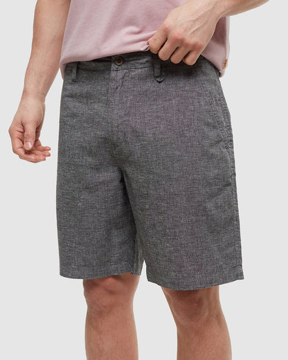 Hemp Latitude Short — Graphite Heather by Tentree — view 4