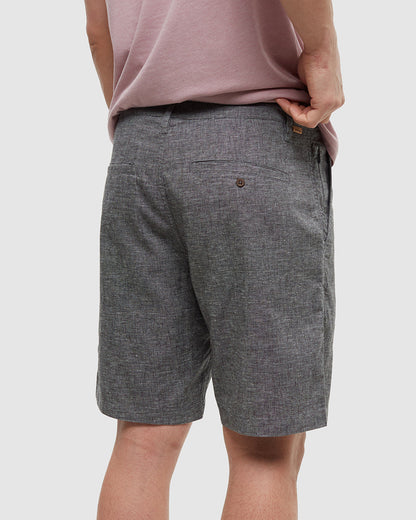 Hemp Latitude Short — Graphite Heather by Tentree — view 5