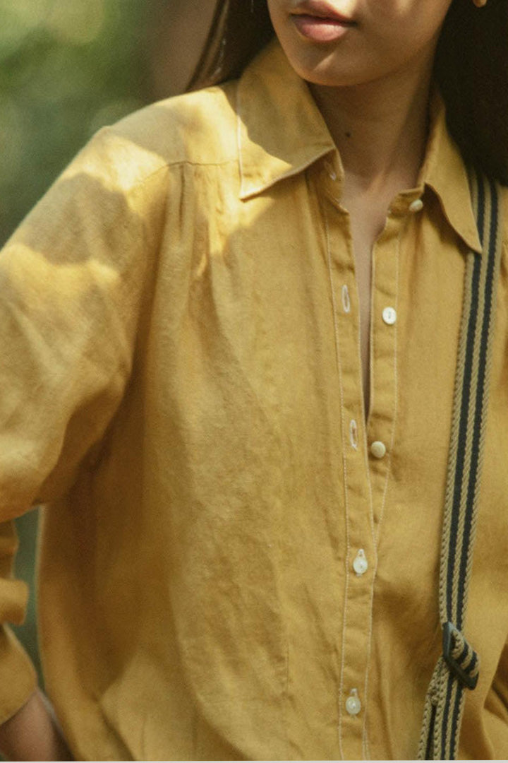 Summer Shirt in Mustard