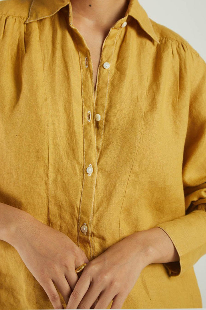 Summer Shirt in Mustard