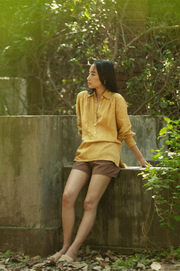 Summer Shirt in Mustard