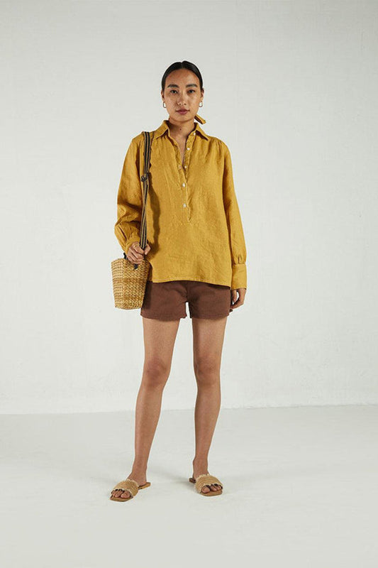 Summer Shirt in Mustard