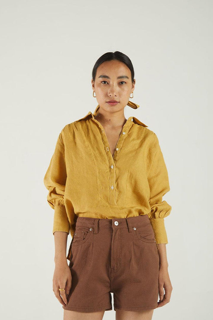 Summer Shirt in Mustard