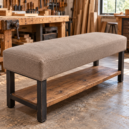 ORDER#: H-L17 100% Hemp Linen, Taupe - Weight: 17 oz. Width: 61"