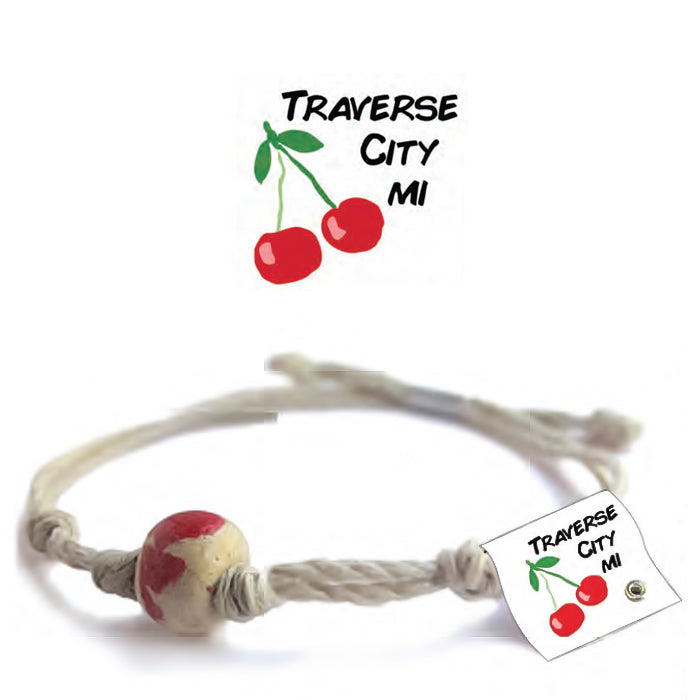 Traverse City Michigan Sand Bead Bracelet by Earth Bands