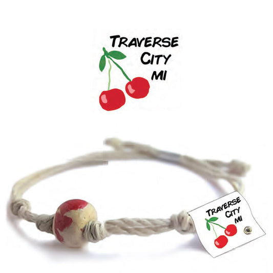 Traverse City Michigan Sand Bead Bracelet by Earth Bands