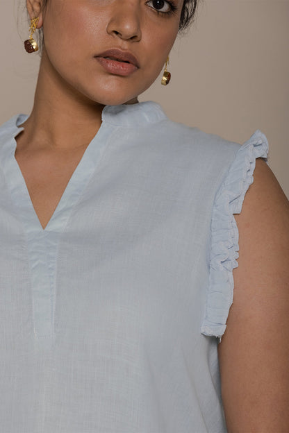 Wind in my Hair Shirt in Blue