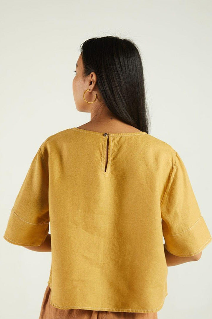 Summer Muse Top in Mustard