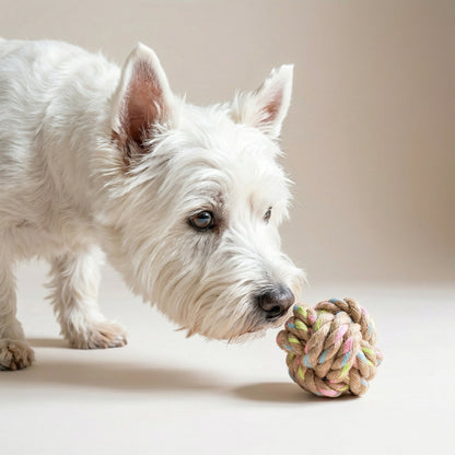 Rainbow Hemp Knot Ball