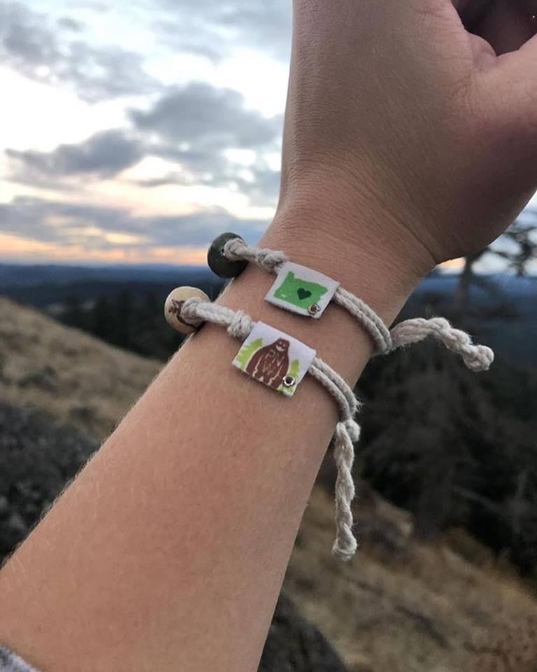 Eugene, Oregon Sand Bead Bracelet by Earth Bands — view 4