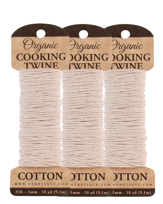 3-Pack Organic Cooking Twine Cards