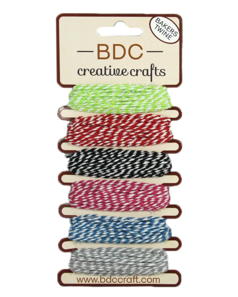 6 Color Paper Twine Cards