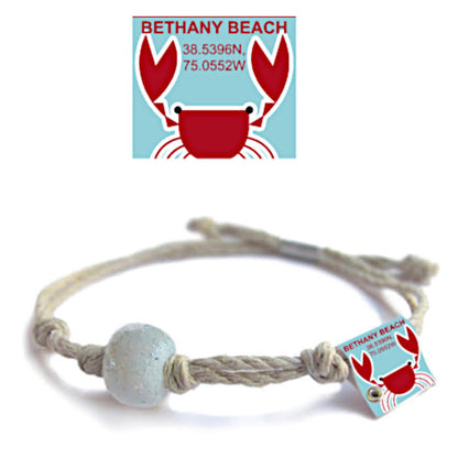 Bethany Beach, Delaware Sand Bead Bracelet by Earth Bands