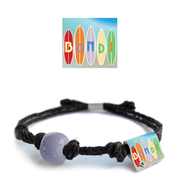 Bondi Beach, Sydney Australia Sand Bead Bracelet by Earth Bands