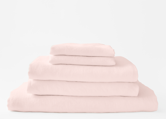 Hemp Bedding Bundle in Rosewater