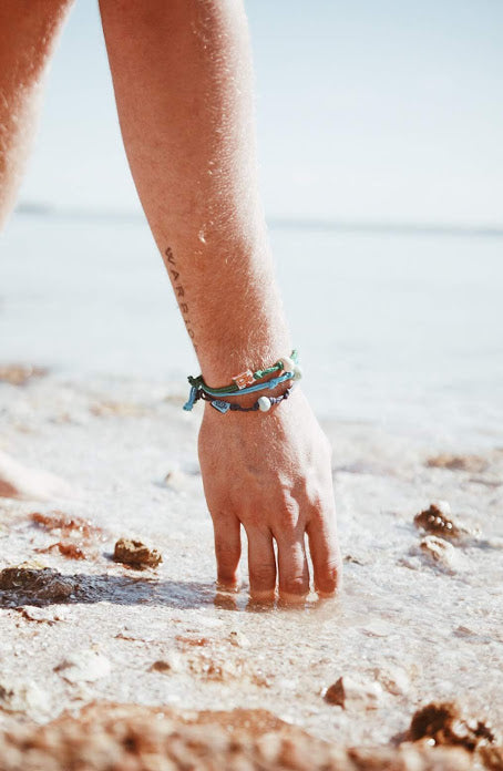 Redington Beach, Florida Sand Bead Bracelet by Earth Bands — view 2