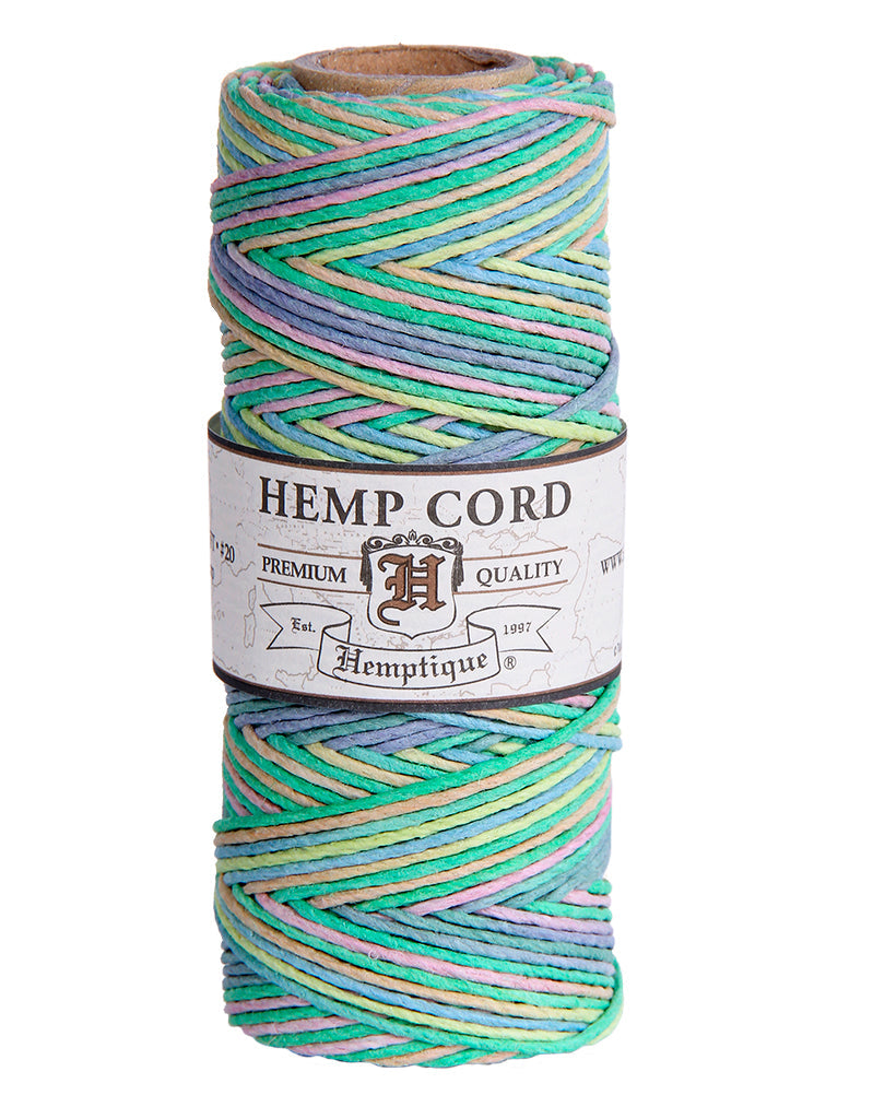 #20 (1mm) Variegated Hemp Cord Spools