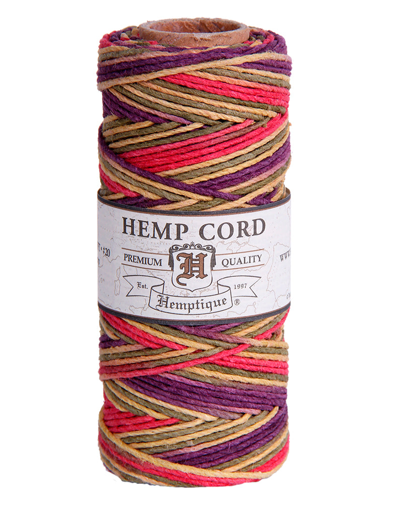 #20 (1mm) Hemp Cord Spools Variegated