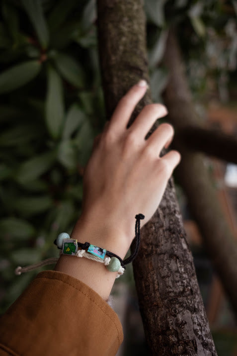 San Juan Islands, Washington Sand Bead Bracelet by Earth Bands — view 2