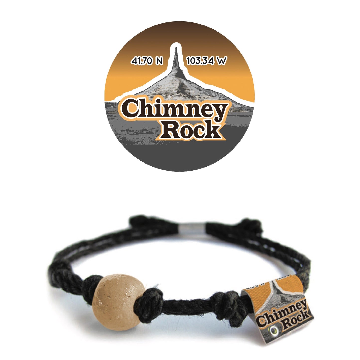 Chimney Rock, Nebraska Sand Bead Bracelet by Earth Bands