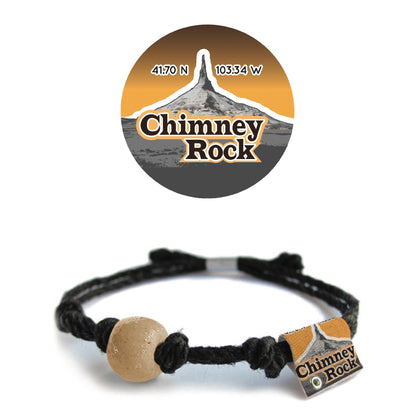 Chimney Rock, Nebraska Sand Bead Bracelet by Earth Bands