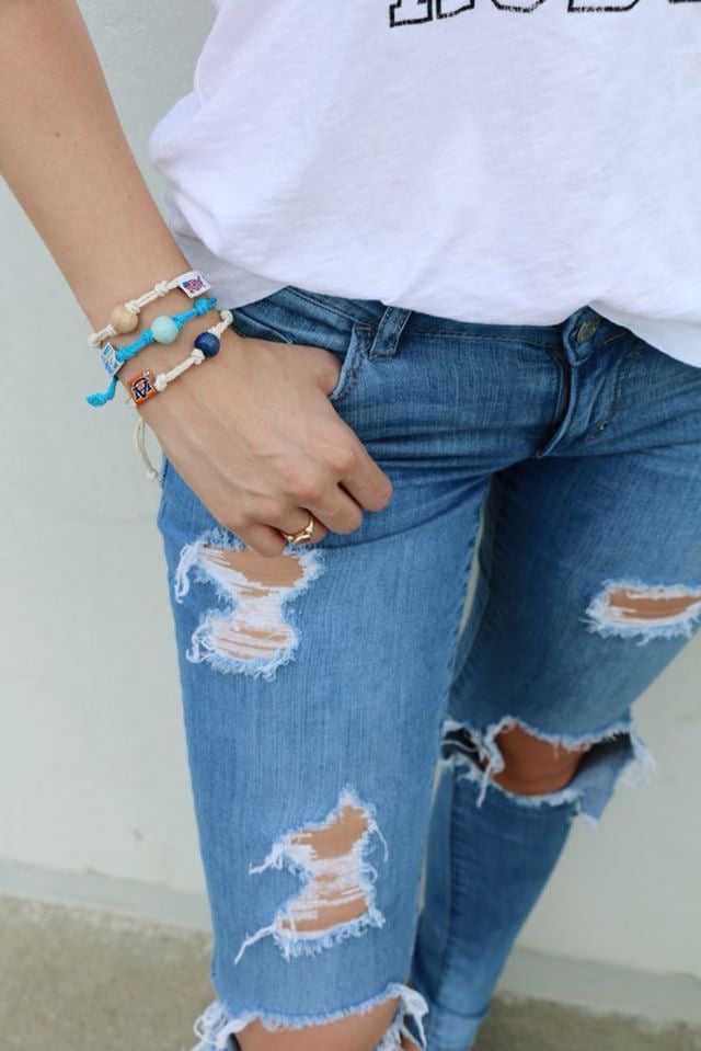 Lavallette, New Jersey Sand Bead Bracelet by Earth Bands — view 2