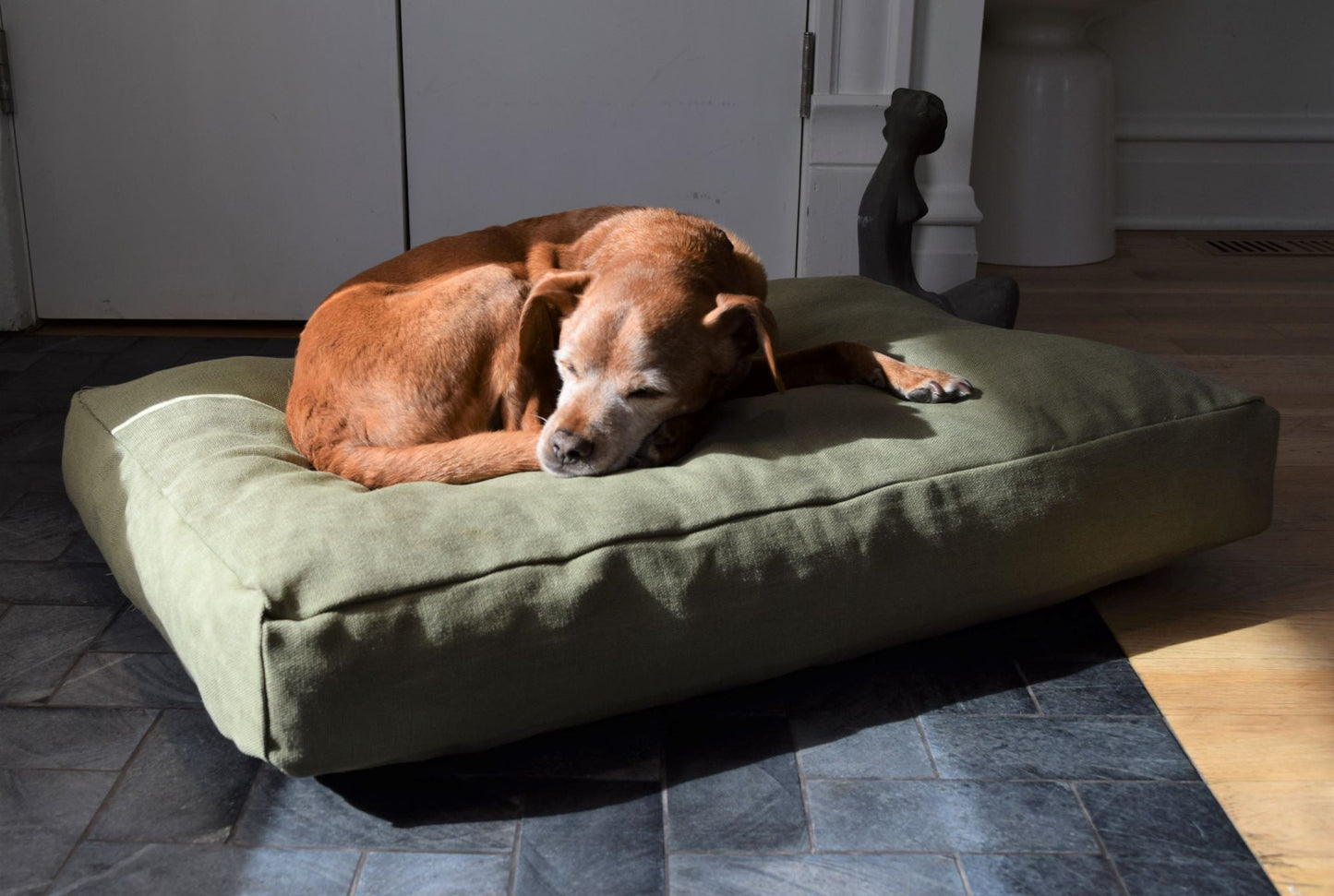 Hemp Dog Bed with CertiPUR-US Foam Fill