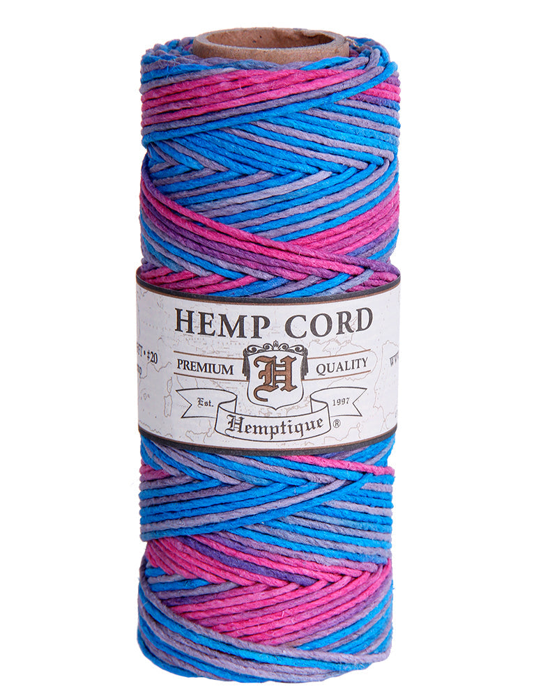 #20 (1mm) Hemp Cord Spools Variegated