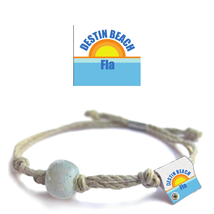 Destin Beach Florida Sand Bead Bracelet by Earth Bands