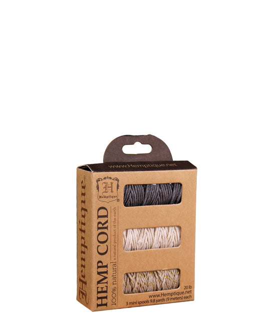 #20 Hemp Cord 3-Pack Mini Spools