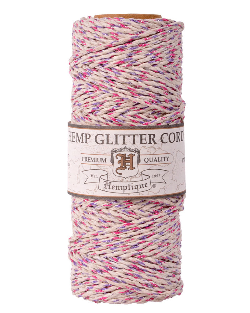 Hemp Cord Spools Glitter