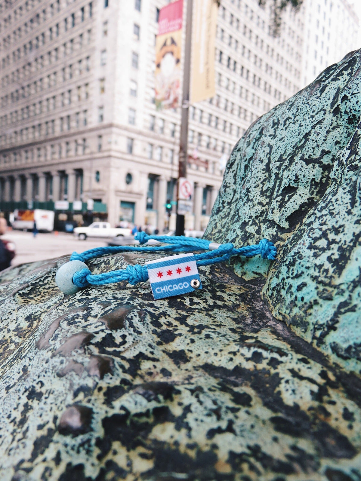Chicago, Illinois Sand Bead Bracelet by Earth Bands — view 3