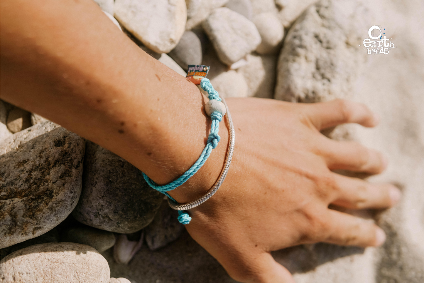 Put In Bay Ohio Sand Bead Bracelet by Earth Bands — view 2