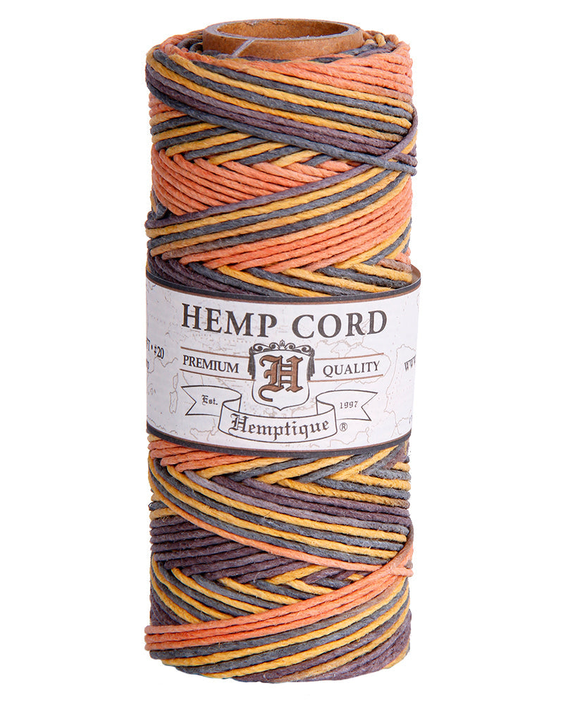 #20 (1mm) Variegated Hemp Cord Spools