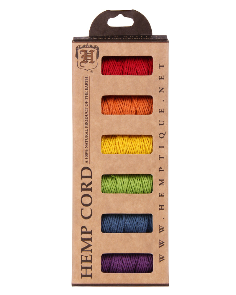 #20 Hemp Cord 6-Pack Mini Spools