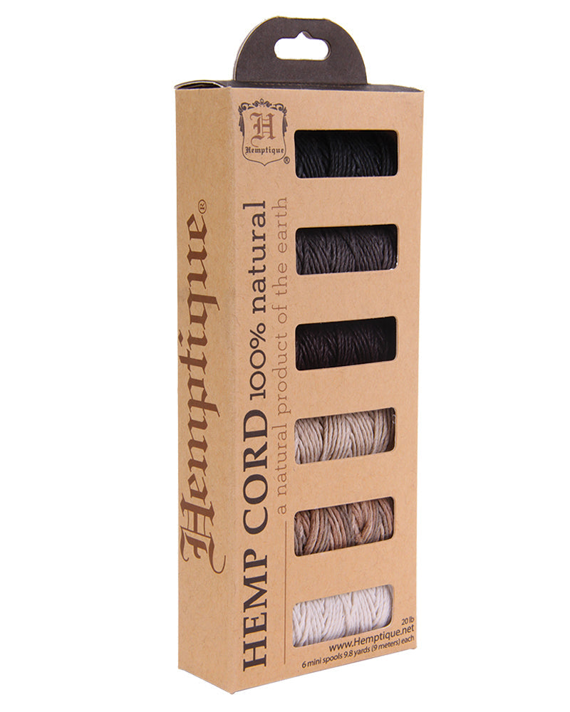 #20 Hemp Cord 6-Pack Mini Spools