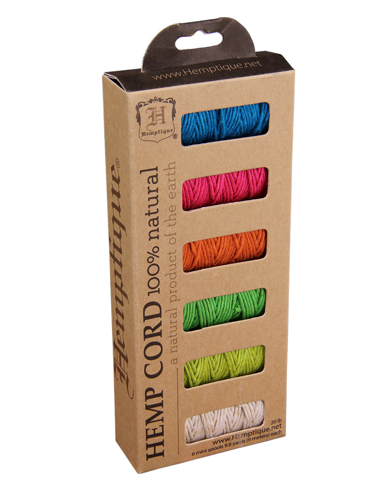 #20 Hemp Cord 6-Pack Mini Spools