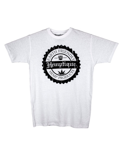 Hemp T-Shirt - Hemptique Crest Design