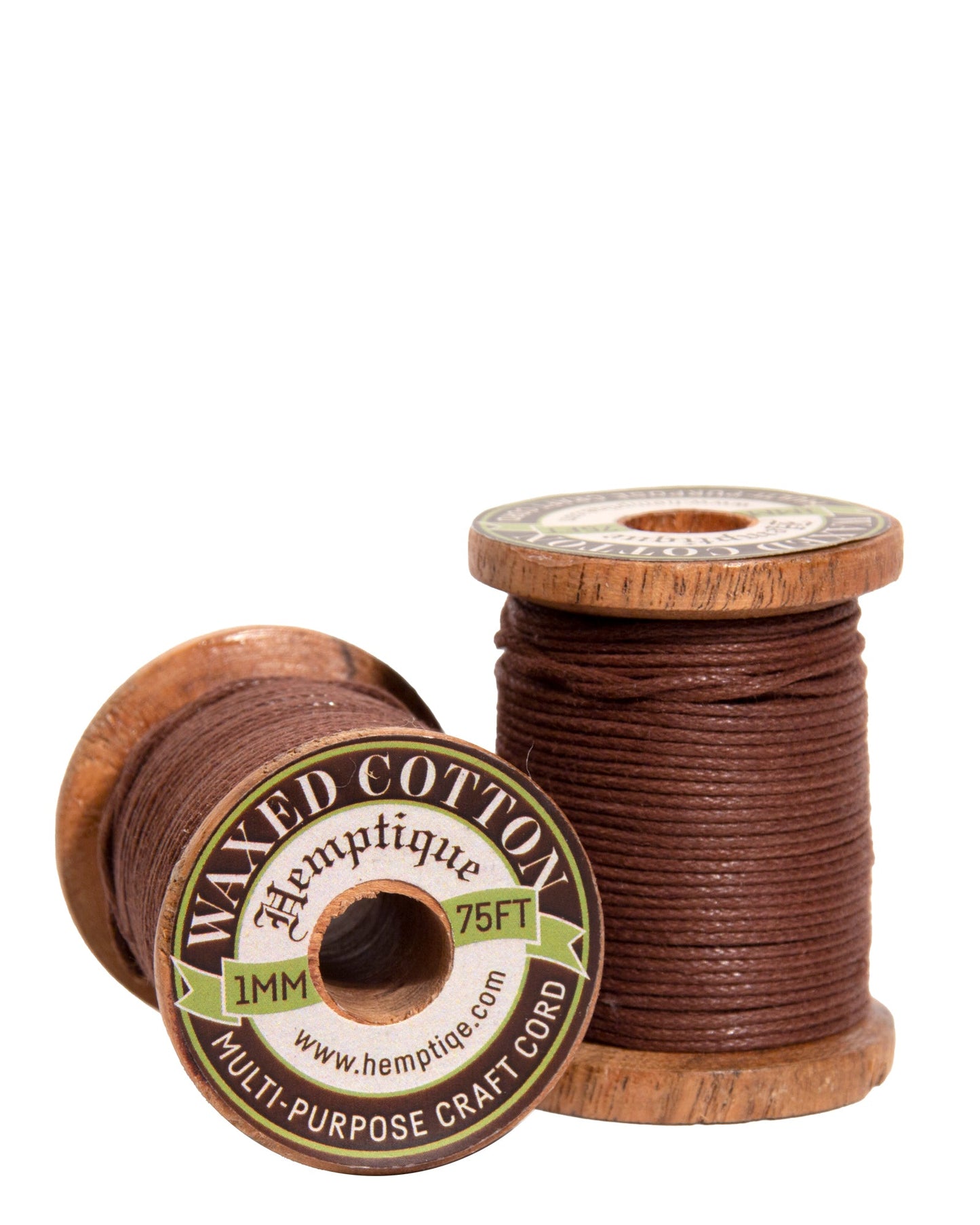 Waxed Cotton Cord on Wood Spools