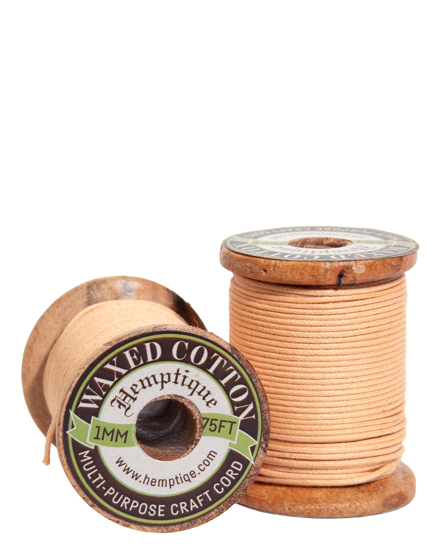 Waxed Cotton Cord on Wood Spools