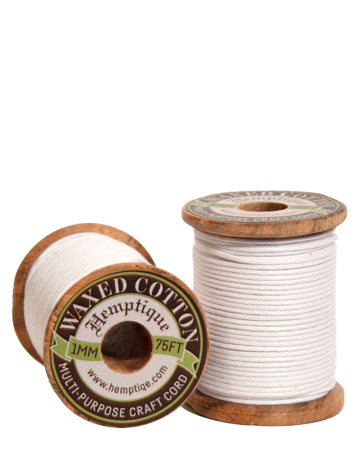 Waxed Cotton Cord on Wood Spools