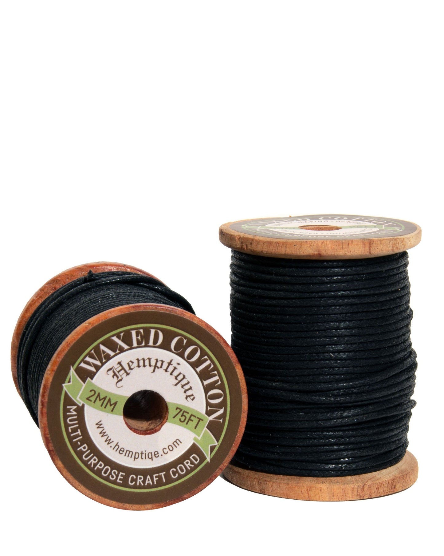 Waxed Cotton Cord on Wood Spools