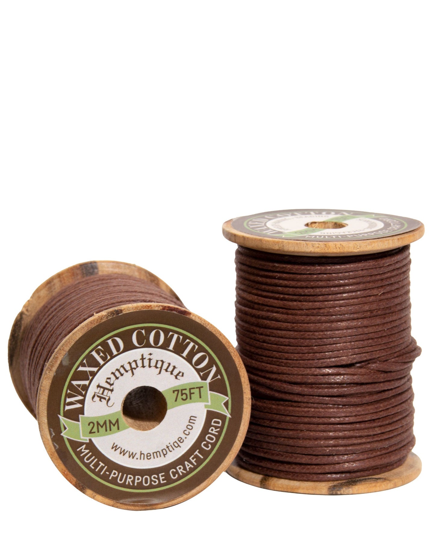 Waxed Cotton Cord on Wood Spools